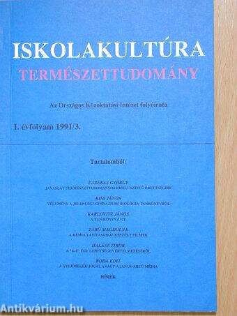 Iskolakultúra 1991/3.