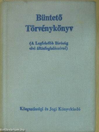 Büntető Törvénykönyv