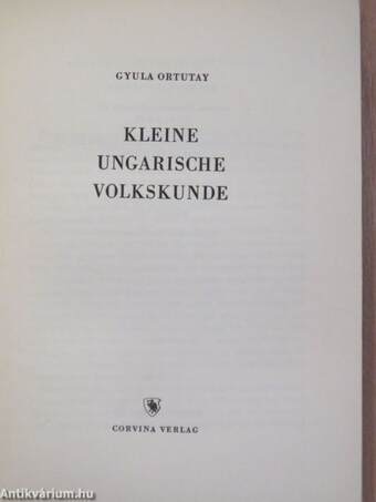 Kleine ungarische Volkskunde