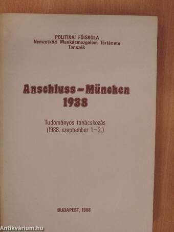 Anschluss-München 1938