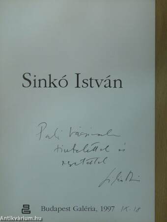 Sinkó István (dedikált példány)