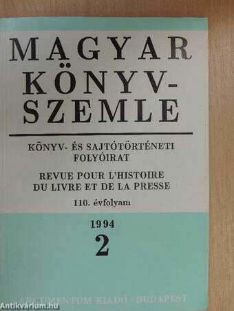 Magyar Könyvszemle 1994/2.