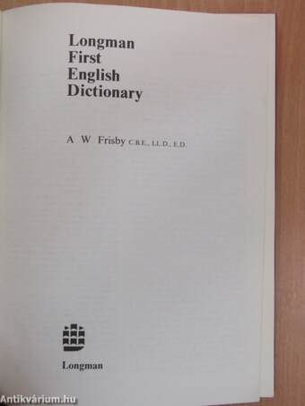 Longman First English Dictionary