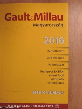 Gault&Millau étteremkalauz Magyarország 2016