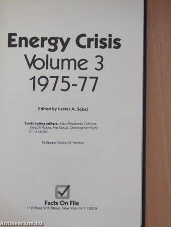 Energy Crisis Volume 3.