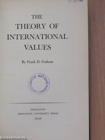 The Theory of International Values