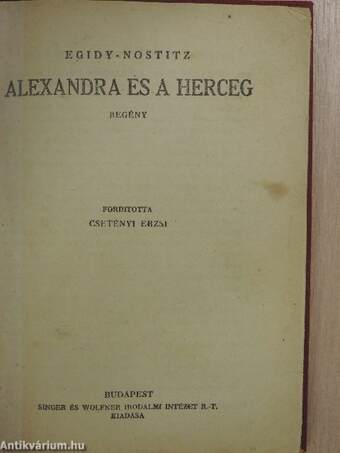 Alexandra és a herceg