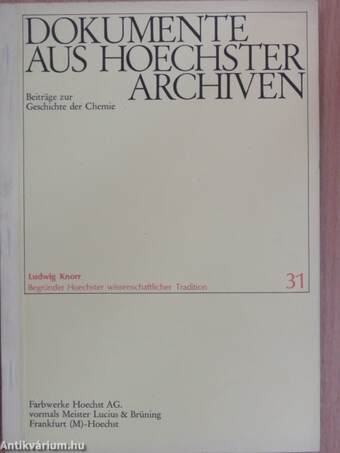 Dokumente aus Hoechster Archiven 31.