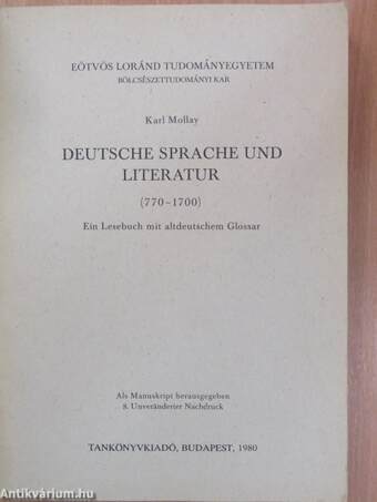 Deutsche sprache und literatur (770-1700)