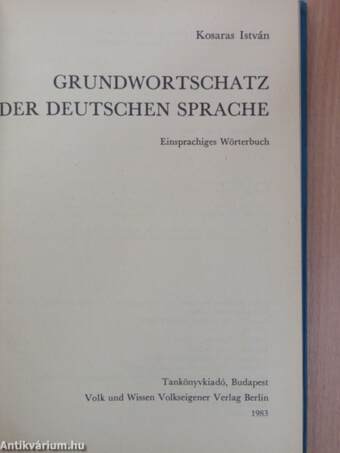 Grundwortschatz der deutschen Sprache