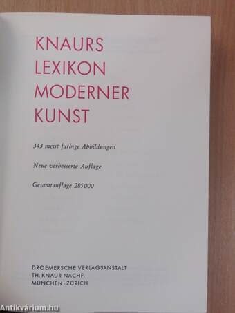 Knaurs Lexikon Moderner Kunst