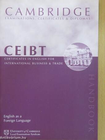 Cambridge CEIBT - Handbook