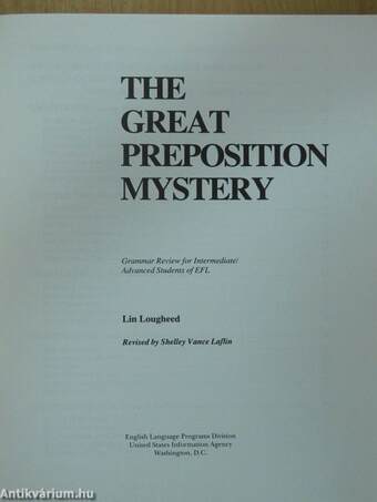 The Great Preposition Mystery