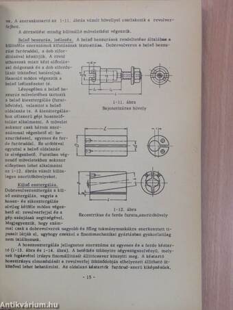 Finommechanikai technológia I.