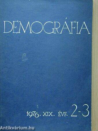 Demográfia 1976/2-3.