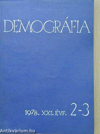 Demográfia 1978/2-3.