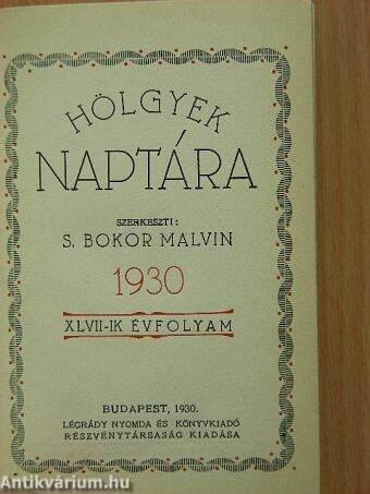 Hölgyek Naptára 1930.