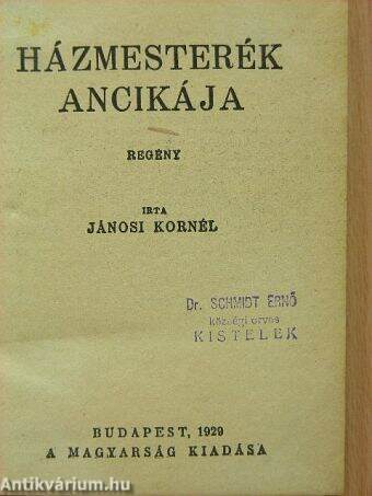 Házmesterék Ancikája/Egy hervadó leány feljegyzései/Helin/Az erdő leánya/Kabalás kaleidoszkop/Félálomban