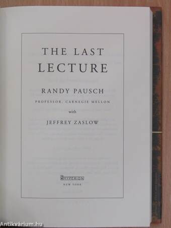 The Last Lecture