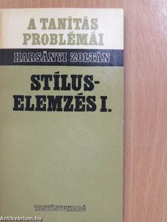 Stíluselemzés I-III. (dedikált példány)