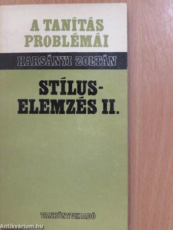 Stíluselemzés I-III. (dedikált példány)