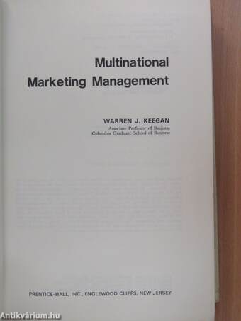 Multinational Marketing Management