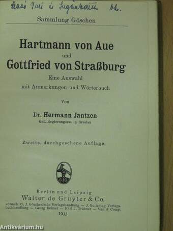 Hartmann von Aue und Gottfried von Straßburg