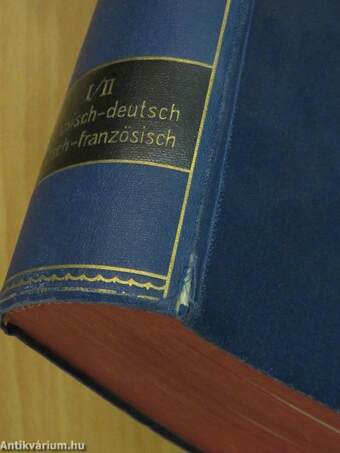 Taschenwörterbuch der französischen und deutschen Sprache I-II.