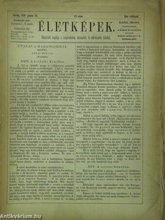 Életképek 1876. (nem teljes évfolyam)