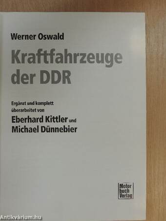 Kraftfahrzeuge der DDR