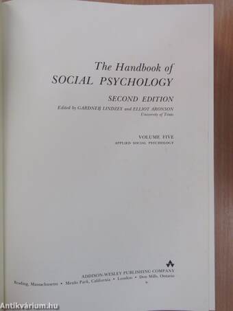 The Handbook of Social Psychology 5.