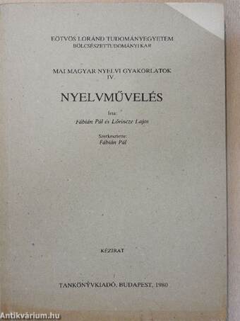 Nyelvművelés