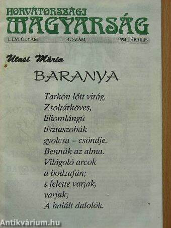 Horvátországi Magyarság 1994. április