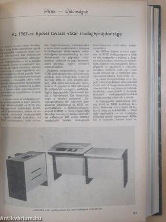 Számvitel és ügyviteltechnika 1967. január-december