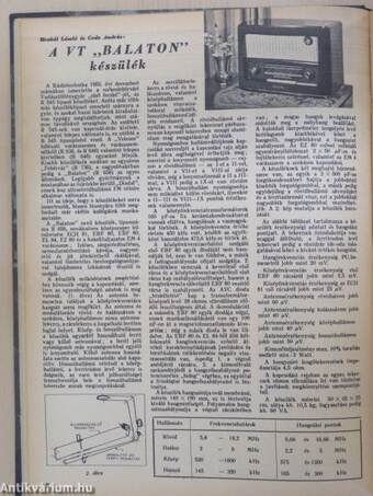 Rádiótechnika 1958-1959. január-december