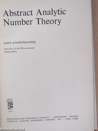 Abstract Analytic Number Theory