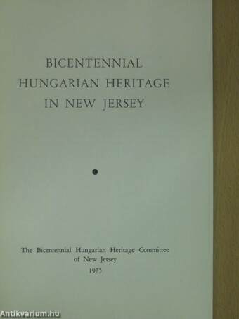 Bicentennial Hungarian Heritage in New Jersey