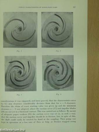 Typical Characteristics of Radial-Flow Pumps Depending on Size of Clearance between Rotating Cascade of Vanes without Front Shroud and Casing