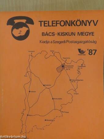 Telefonkönyv - Bács-Kiskun megye 1987