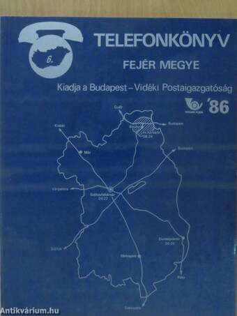 Telefonkönyv - Fejér megye 1986