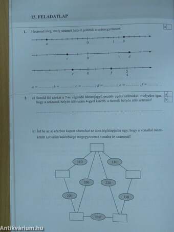 Felvételi gyakorlófeladatok matematikából 6.