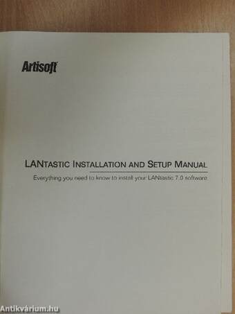 LANtastic Installation and Setup Manual/Troubleshooting Manual