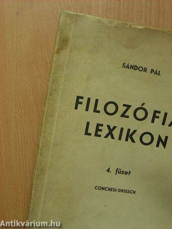 Filozófiai lexikon IV. (töredék)