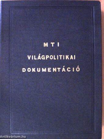 MTI világpolitikai dokumentáció 1969. január-december