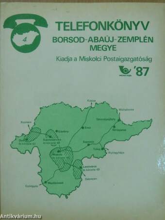 Telefonkönyv - Borsod-Abaúj-Zemplén megye 1987