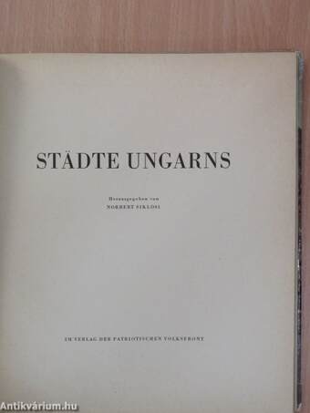 Städte Ungarns