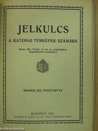 A térképolvasás gyakorlati kézikönyve/Jelkulcs a katonai térképek számára