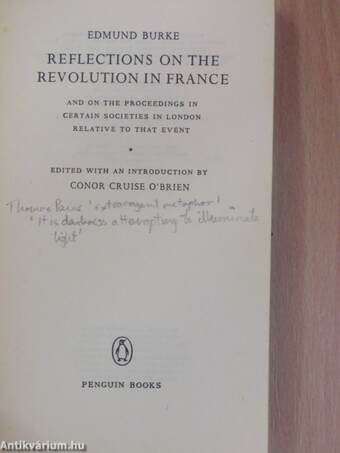 Reflections on the Revolution in France