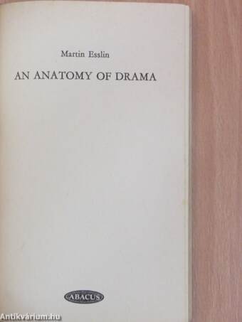 An Anatomy of Drama