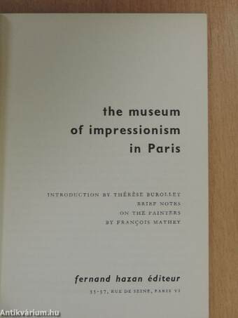 The museum of impressionism in Paris